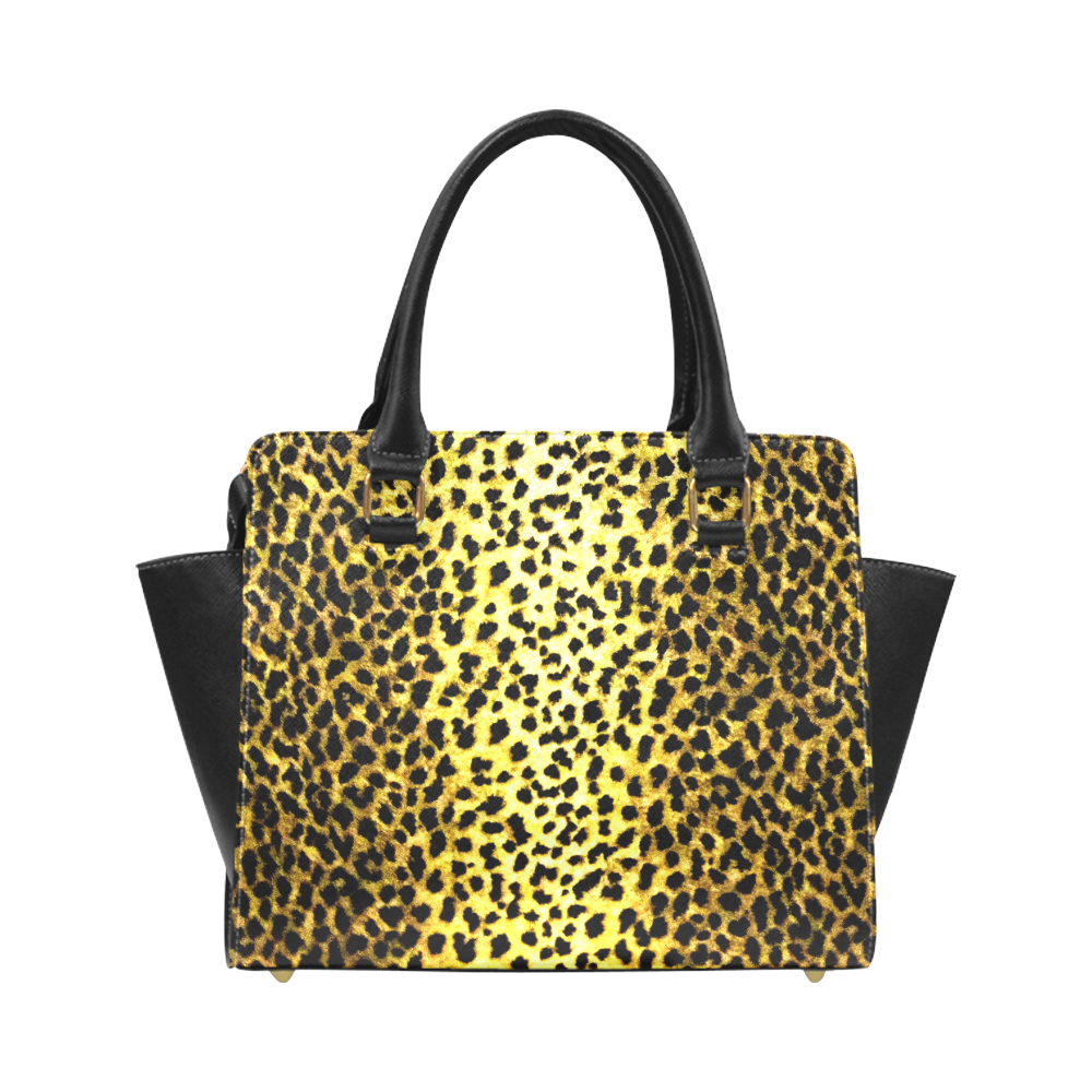 Leopard Wallpaper Print Classic Shoulder Handbag (Model 1653)