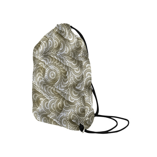 Batik Maharani #4A - Jera Nour Medium Drawstring Bag Model 1604 (Twin Sides) 13.8"(W) * 18.1"(H)