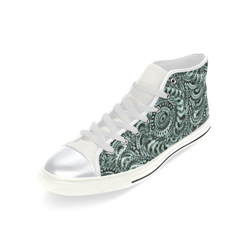 Batik Maharani #4B - Jera Nour High Top Canvas Women's Shoes/Large Size (Model 017)