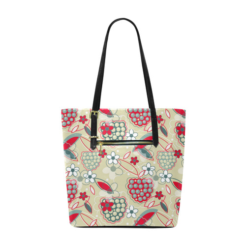 Berry Sweet Fruit Flower Floral Euramerican Tote Bag/Small (Model 1655)