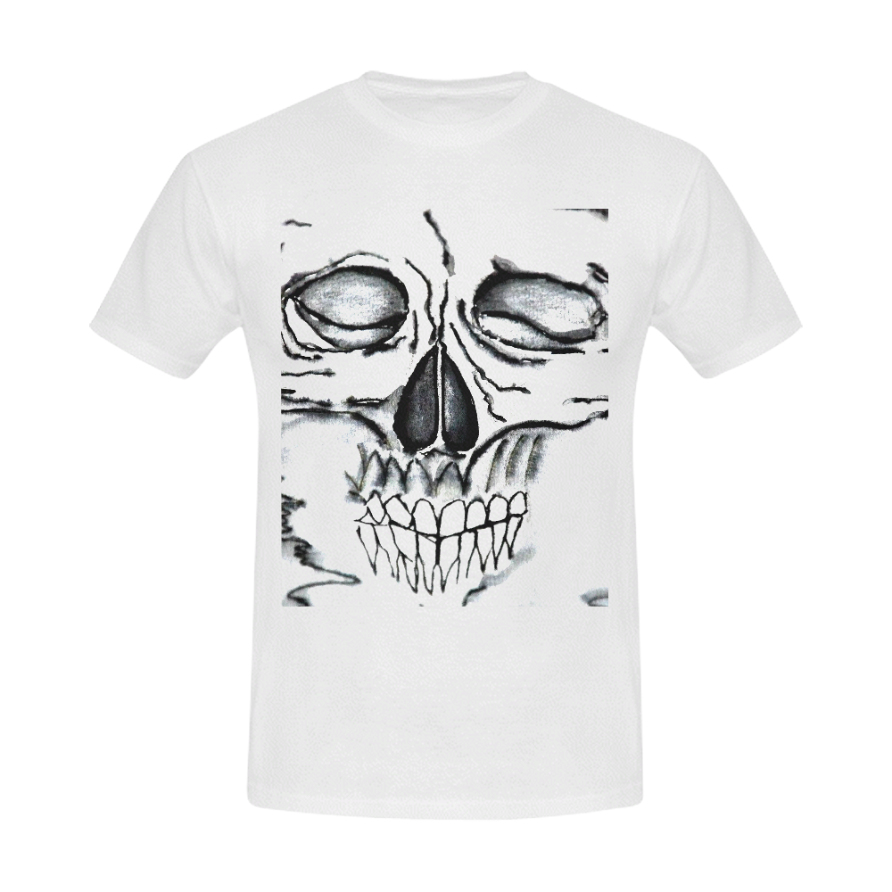 Skull Men's Slim Fit T-shirt (Model T13)