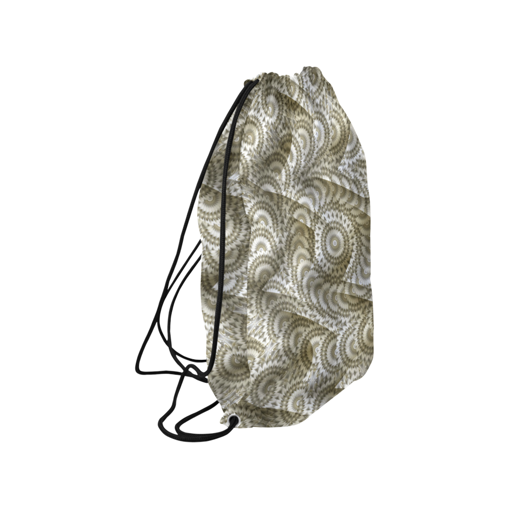 Batik Maharani #4A - Jera Nour Medium Drawstring Bag Model 1604 (Twin Sides) 13.8"(W) * 18.1"(H)