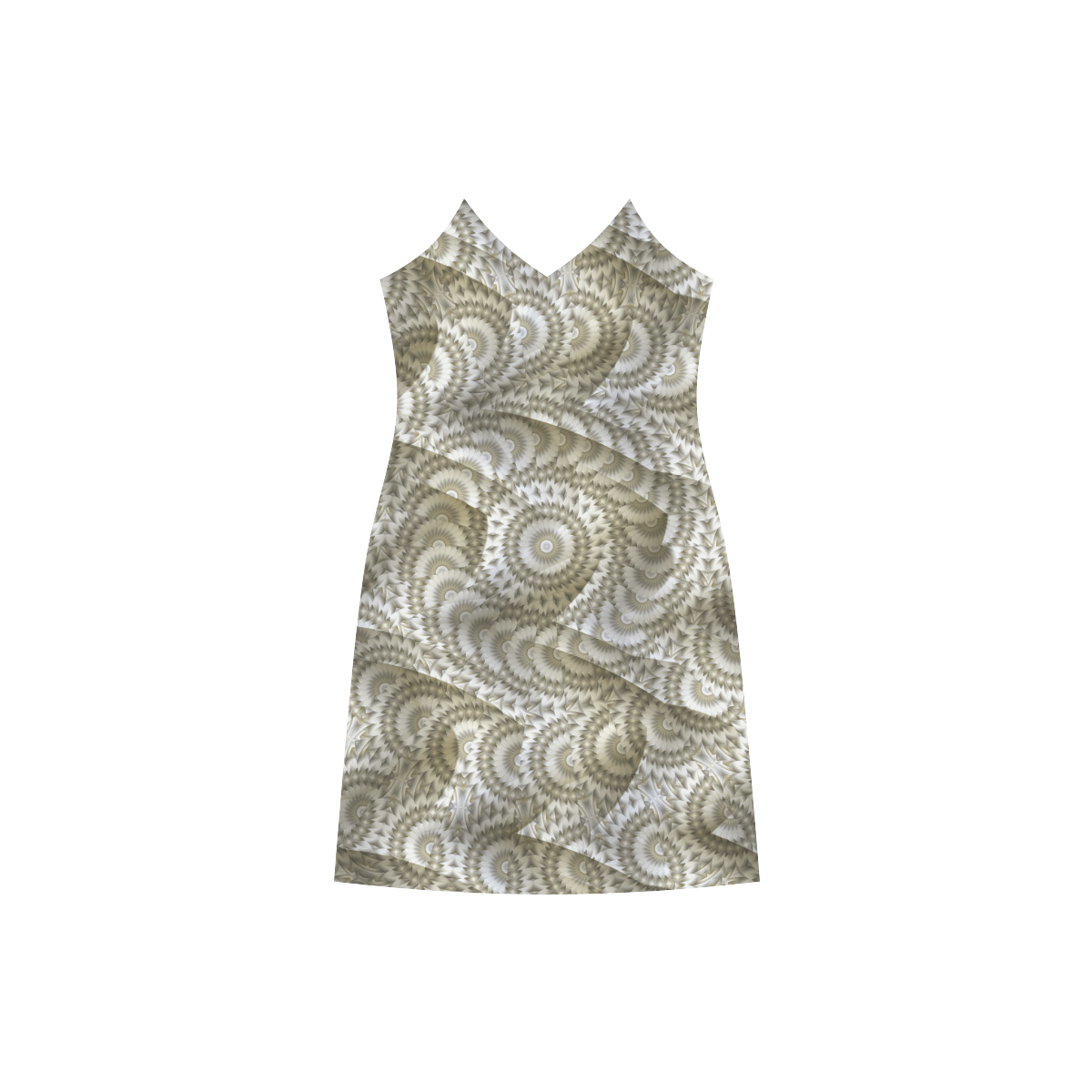 Batik Maharani #4A - Jera Nour V-Neck Open Fork Long Dress(Model D18)