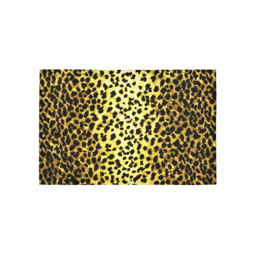 Leopard Wallpaper Print Area Rug 5'x3'3''