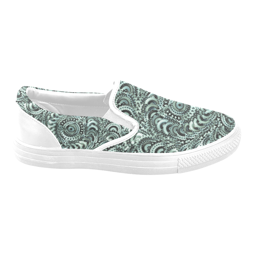 Batik Maharani #4B - Jera Nour Slip-on Canvas Shoes for Men/Large Size (Model 019)