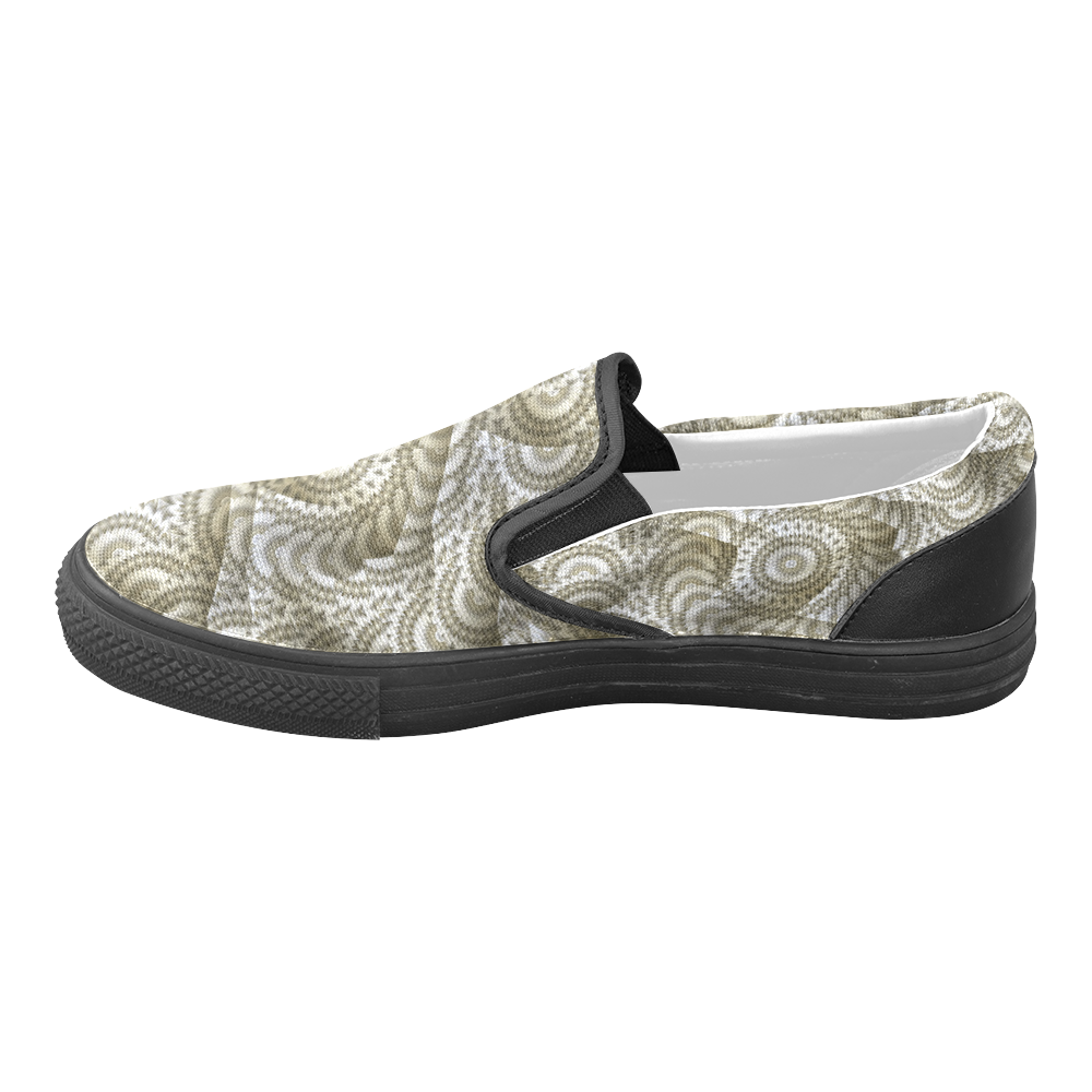 Batik Maharani #4A - Jera Nour Slip-on Canvas Shoes for Men/Large Size (Model 019)