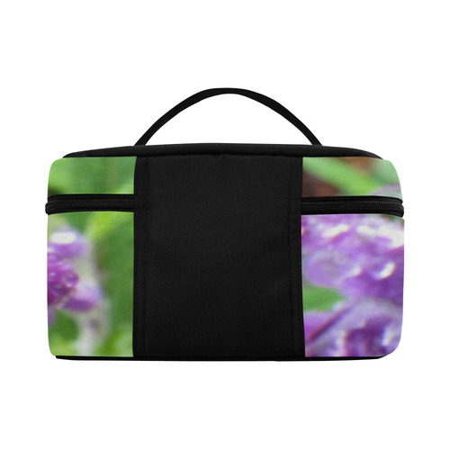 Dew drops on Purple by Martina Webster Cosmetic Bag/Large (Model 1658)