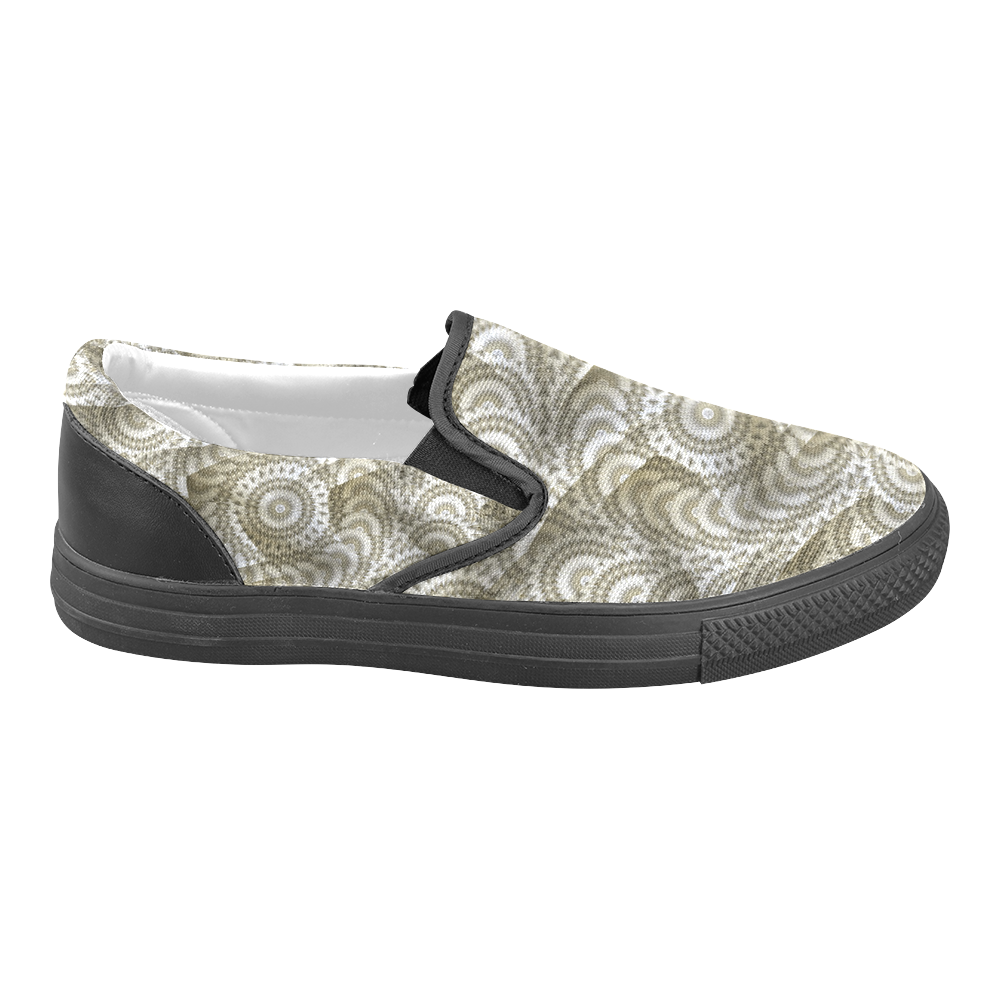 Batik Maharani #4A - Jera Nour Slip-on Canvas Shoes for Men/Large Size (Model 019)