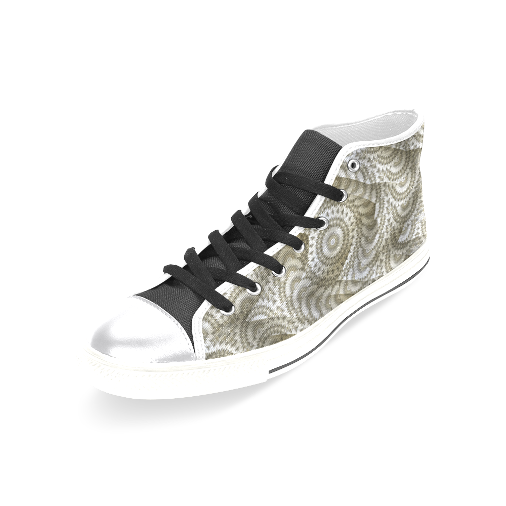 Batik Maharani #4A - Jera Nour Women's Classic High Top Canvas Shoes (Model 017)