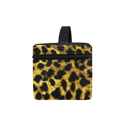 Leopard Wallpaper Print Cosmetic Bag/Large (Model 1658)