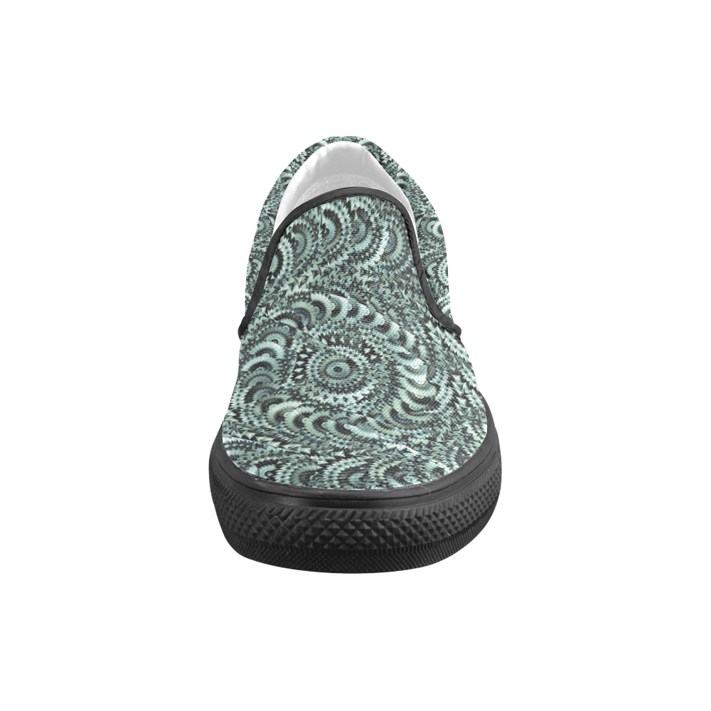 Batik Maharani #4B - Jera Nour Slip-on Canvas Shoes for Men/Large Size (Model 019)