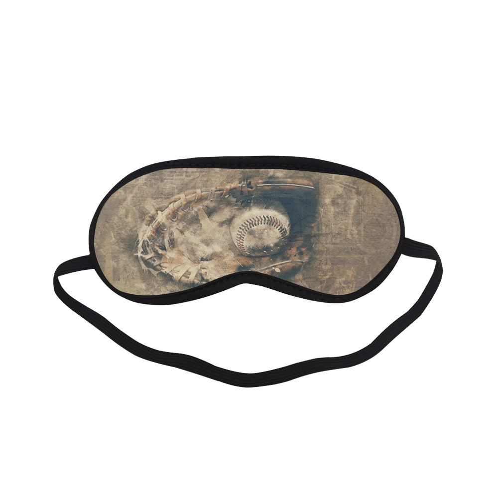 Abstract Vintage Baseball Sleeping Mask