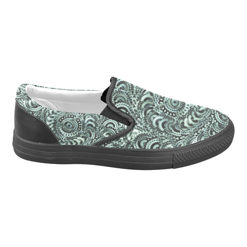 Batik Maharani #4B - Jera Nour Slip-on Canvas Shoes for Men/Large Size (Model 019)