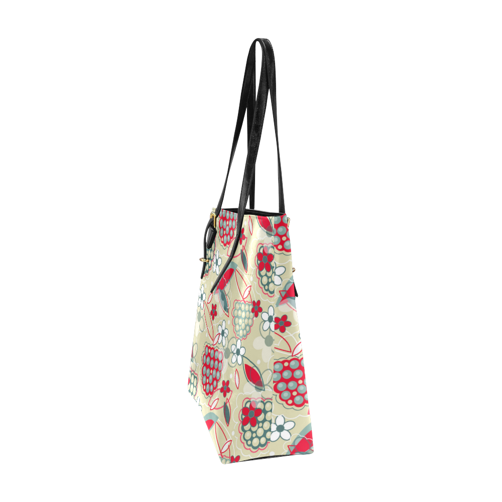 Berry Sweet Fruit Flower Floral Euramerican Tote Bag/Small (Model 1655)