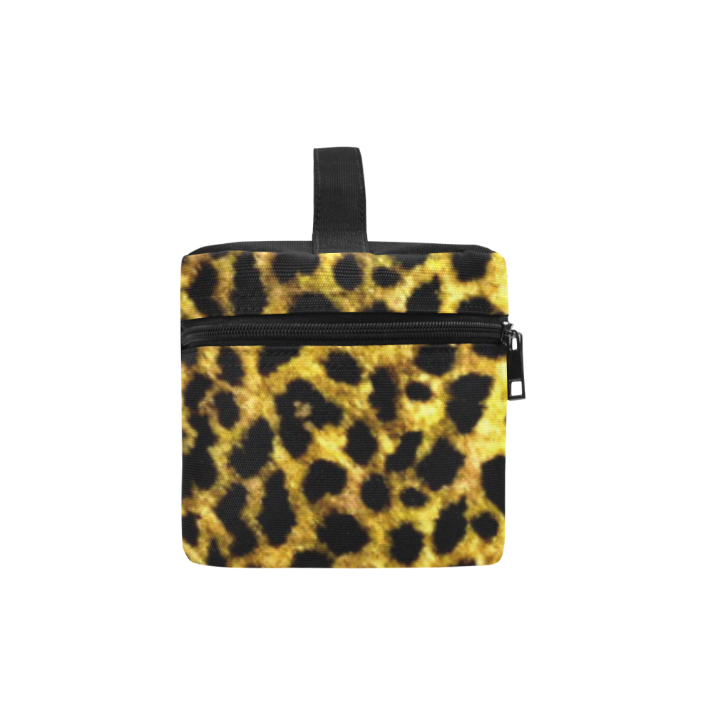 Leopard Wallpaper Print Cosmetic Bag/Large (Model 1658)