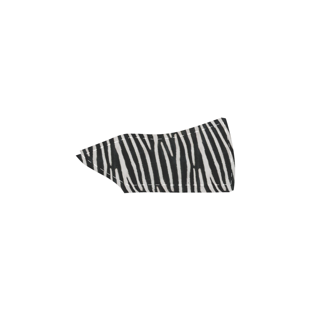 Zebra Skin Men's Slip-on Canvas Shoes (Model 019)