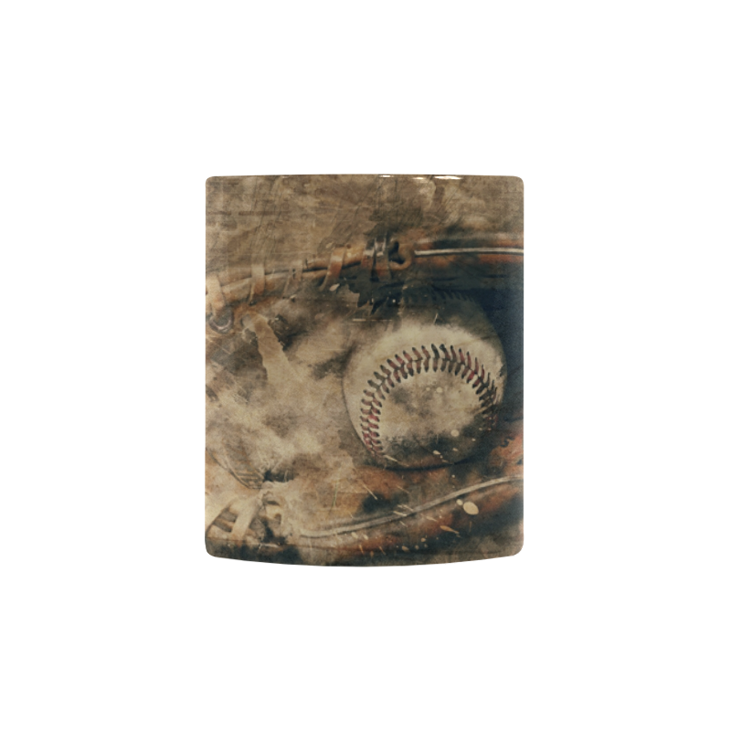 Abstract Vintage Baseball Custom Morphing Mug