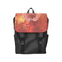 Music, clef and wings Casual Shoulders Backpack (Model 1623)