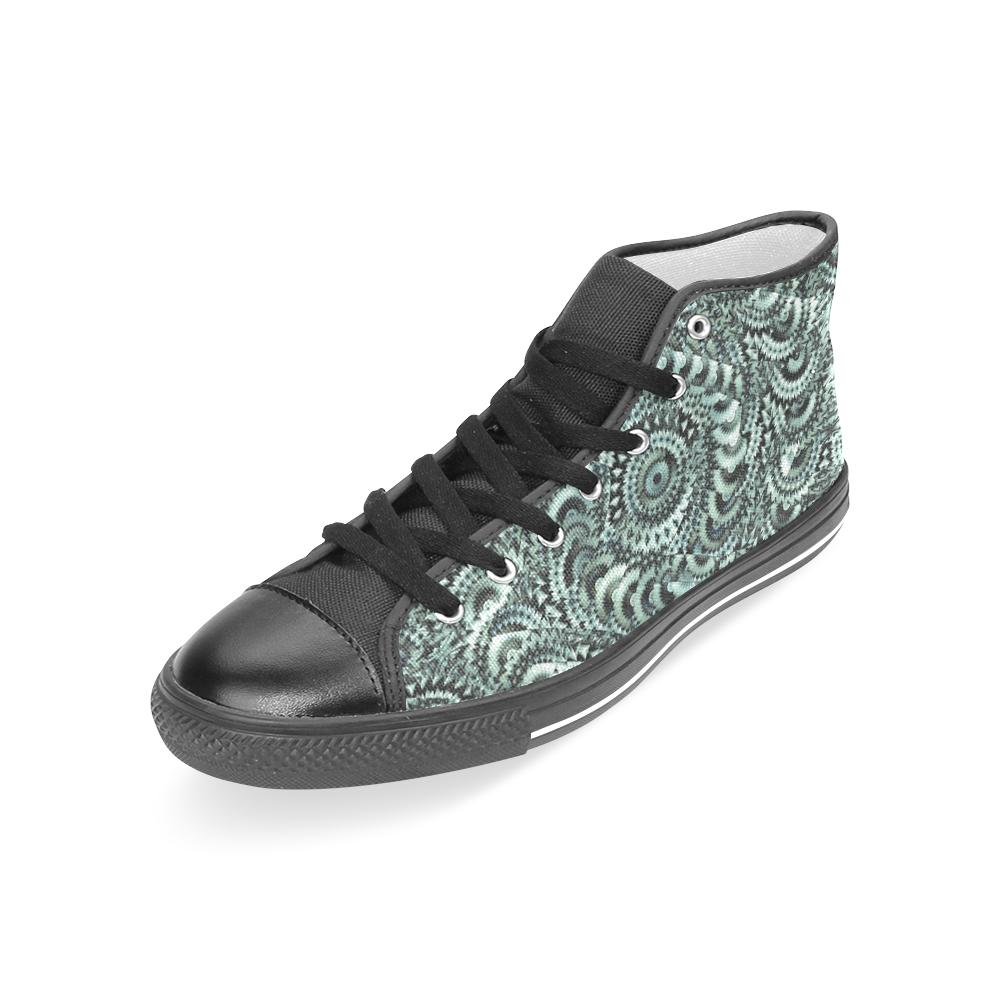 Batik Maharani #4B - Jera Nour Women's Classic High Top Canvas Shoes (Model 017)