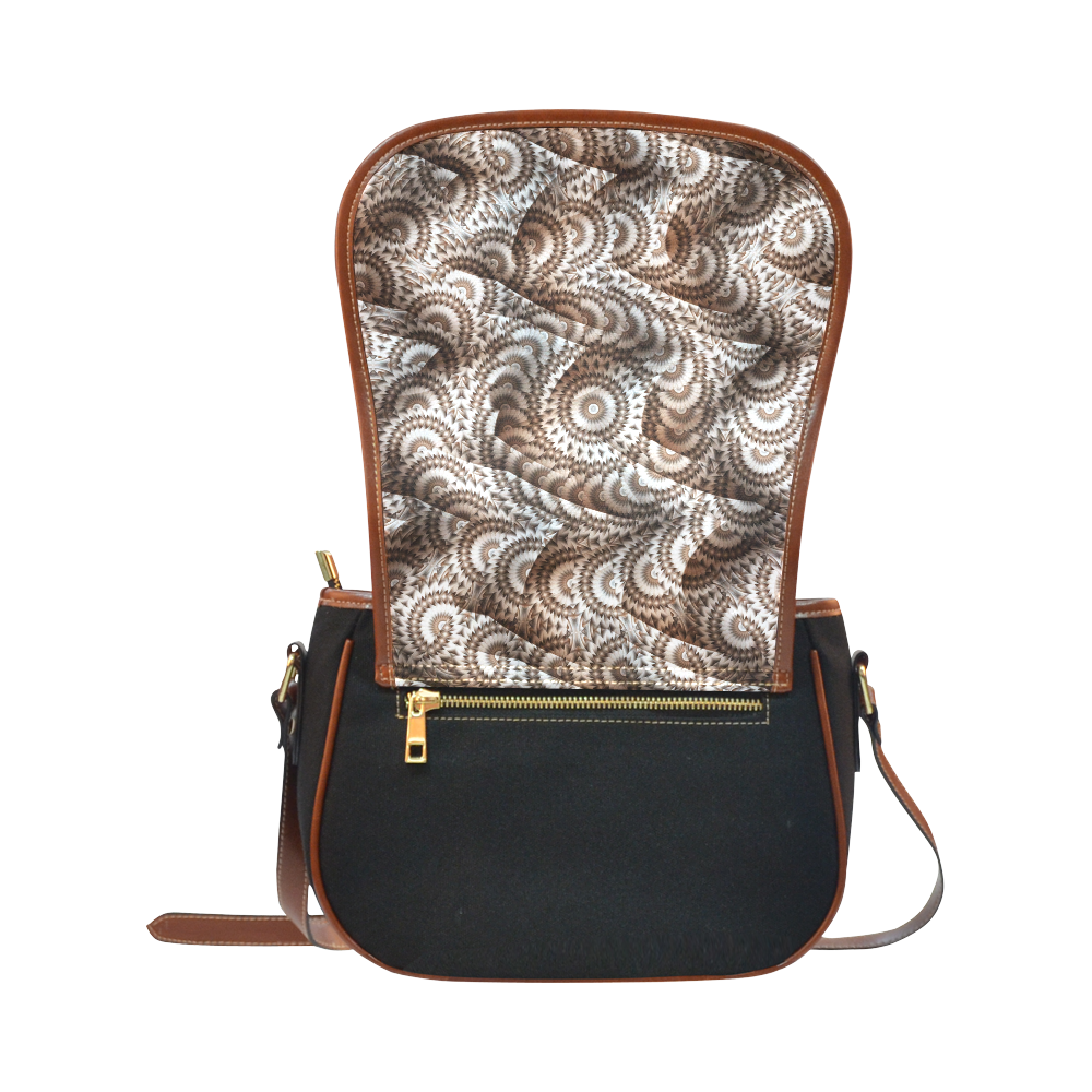 Batik Maharani #4A - Jera Nour Saddle Bag/Small (Model 1649)(Flap Customization)