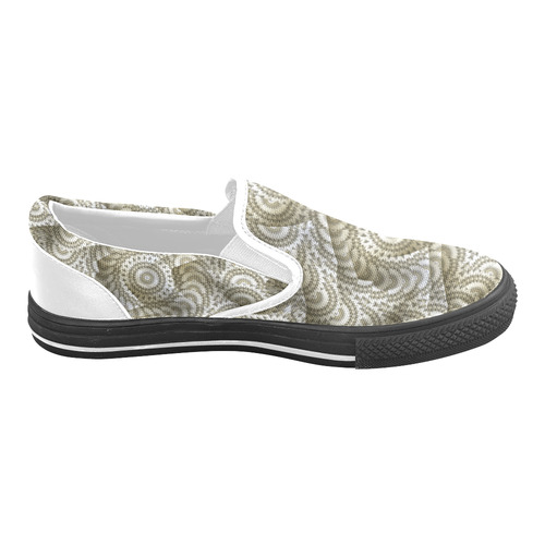 Batik Maharani #4A - Jera Nour Women's Unusual Slip-on Canvas Shoes (Model 019)