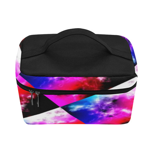 Cosmic checkered by Martina Webster Cosmetic Bag/Large (Model 1658)
