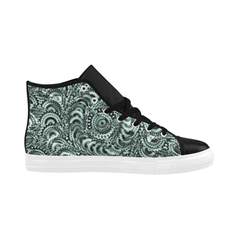 Batik Maharani #4B - Jera Nour Aquila High Top Microfiber Leather Women's Shoes/Large Size (Model 032)