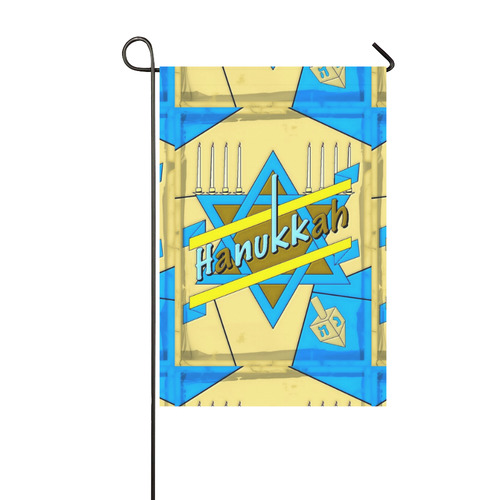 Hanukkah by Popart Lover Garden Flag 12‘’x18‘’（Without Flagpole）