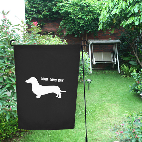 Long Day by Popart Lover Garden Flag 12‘’x18‘’（Without Flagpole）