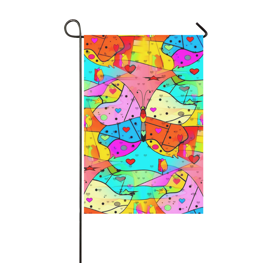 Butterfly by Nico Bielow Garden Flag 12‘’x18‘’（Without Flagpole）