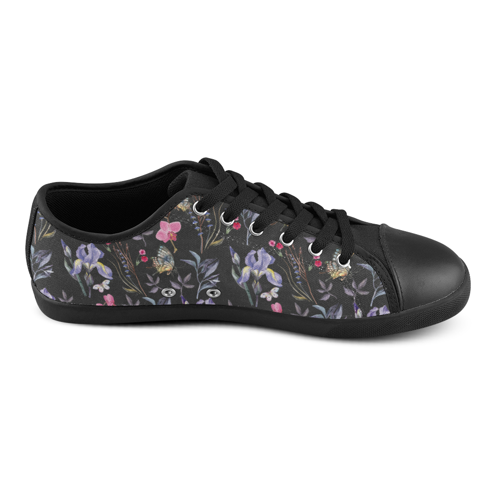 Wildflowers I Canvas Shoes for Women/Large Size (Model 016)