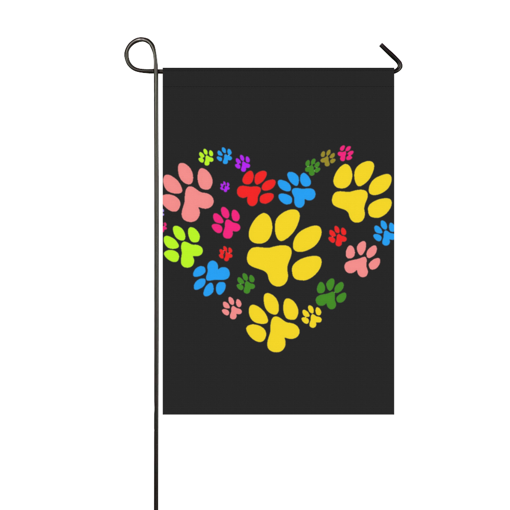 Paws by Popart Lover Garden Flag 12‘’x18‘’（Without Flagpole）