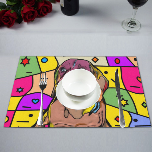Beagle by Nico Bielow Placemat 12’’ x 18’’ (Set of 6)