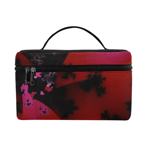 Pink & Black by Martina Webster Cosmetic Bag/Large (Model 1658)
