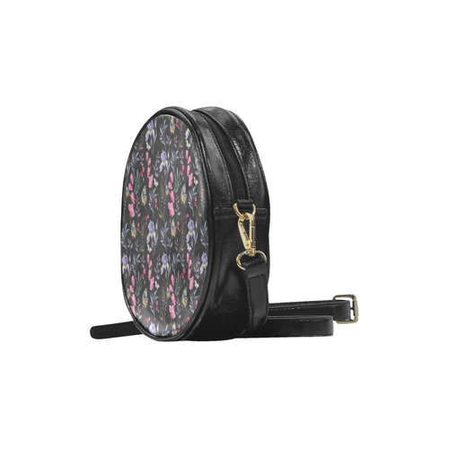 Wildflowers I Round Sling Bag (Model 1647)