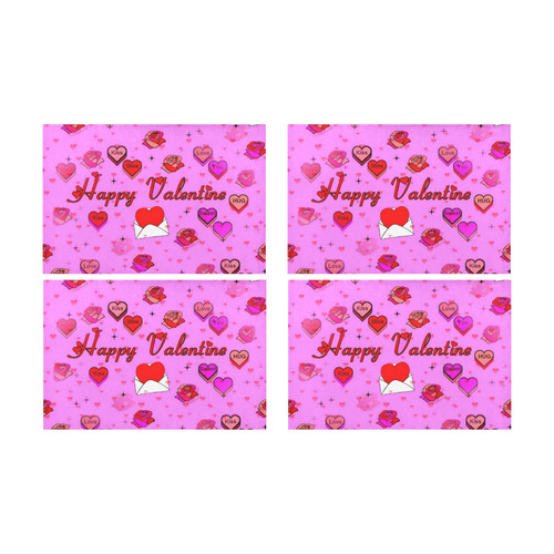 Valentine by Popart Lover Placemat 12’’ x 18’’ (Set of 4)