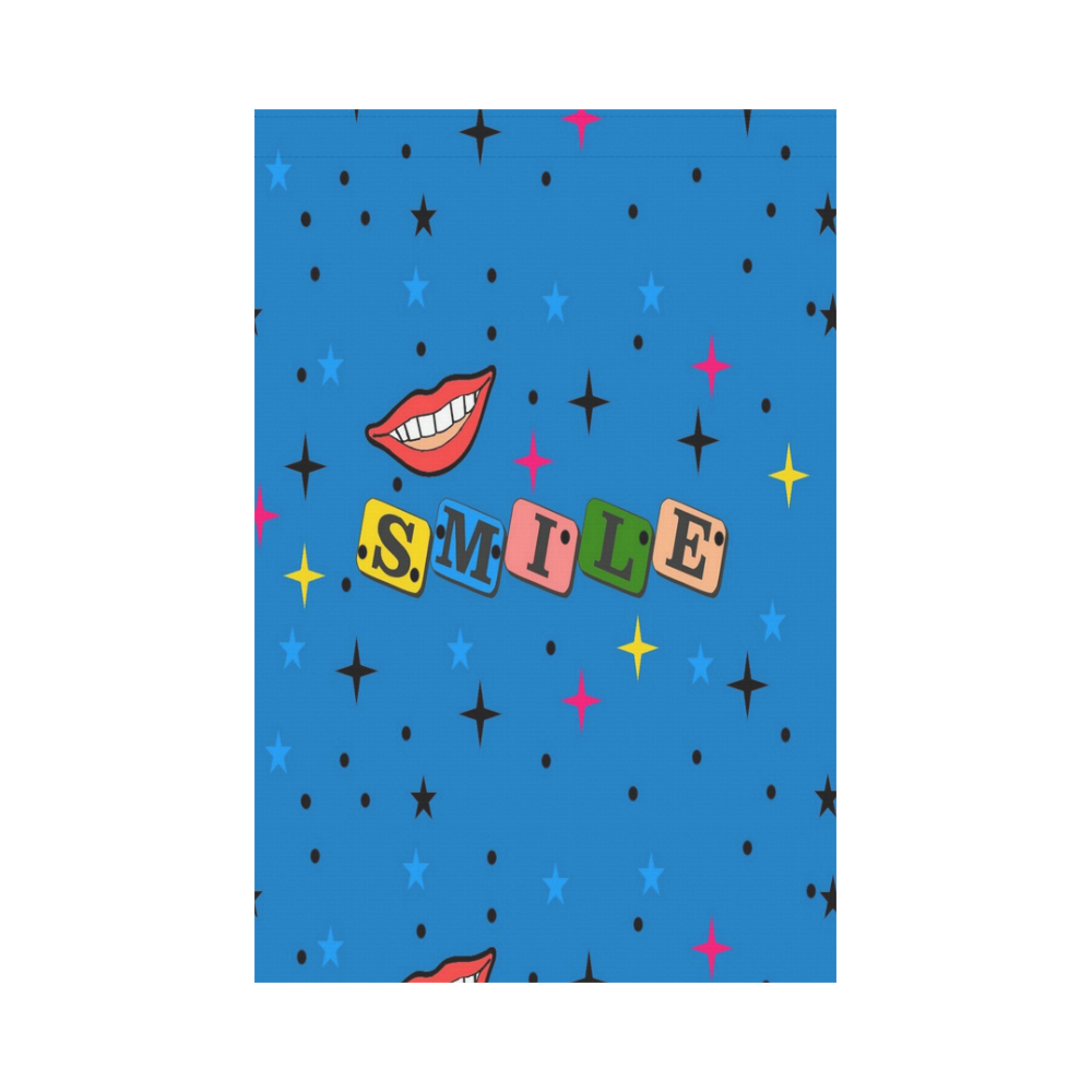 Smile by Popart Lover Garden Flag 12‘’x18‘’（Without Flagpole）