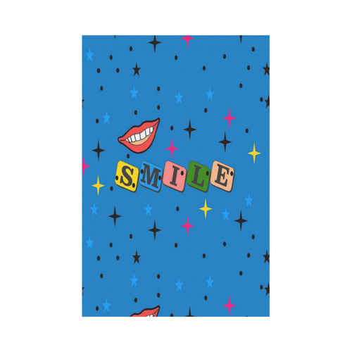 Smile by Popart Lover Garden Flag 12‘’x18‘’（Without Flagpole）