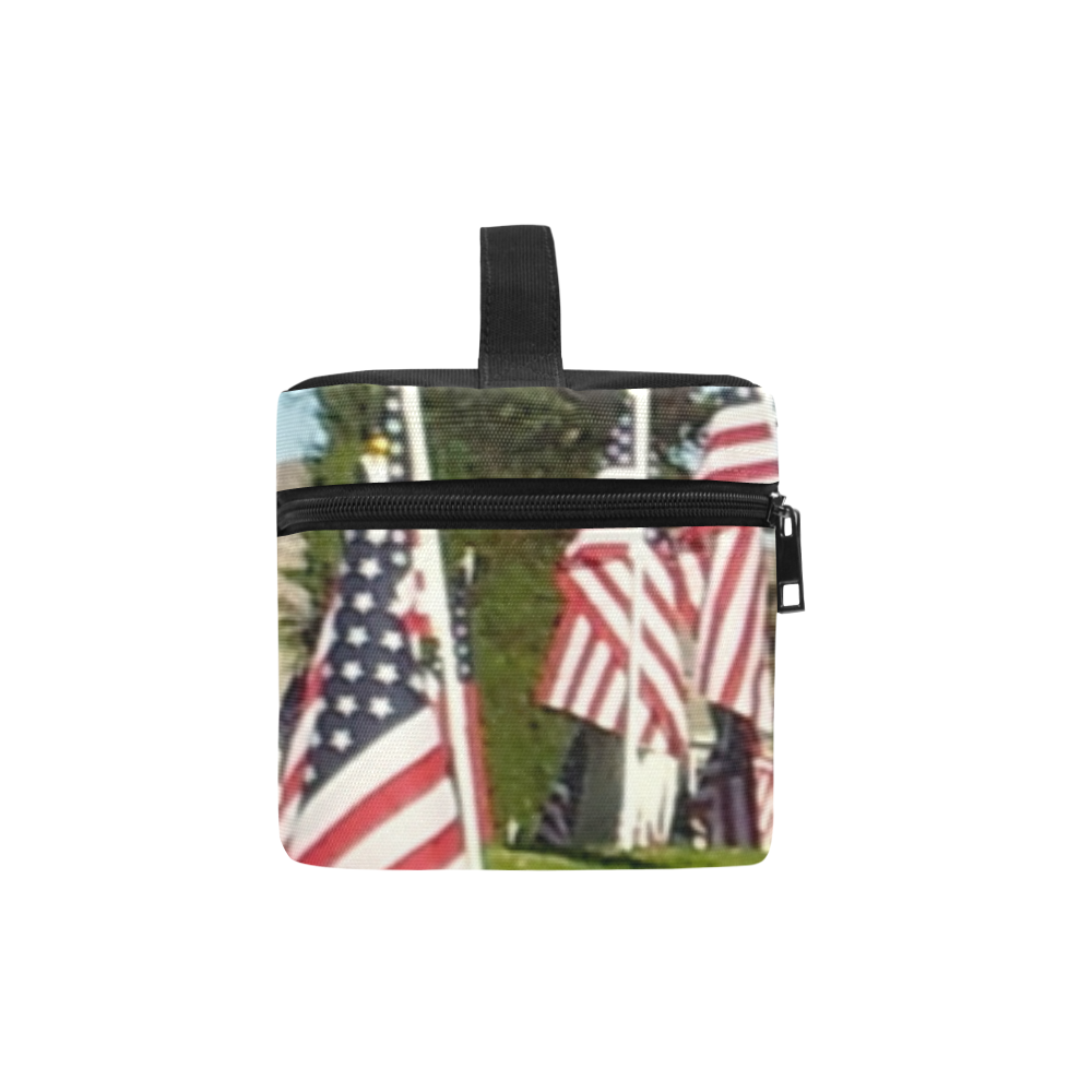 USA Flag Day by Martina Webster Cosmetic Bag/Large (Model 1658)