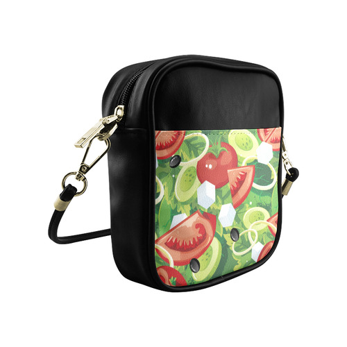 Fruits and Vegetables Food Pattern Sling Bag (Model 1627)