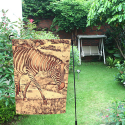 Animal ArtStudio Amazing Zebra by JamColors Garden Flag 12‘’x18‘’（Without Flagpole）