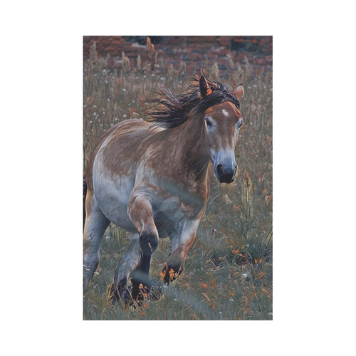 wonderful horse  by JamColors Garden Flag 12‘’x18‘’（Without Flagpole）