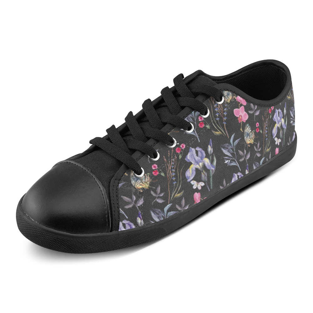 Wildflowers I Canvas Shoes for Women/Large Size (Model 016)