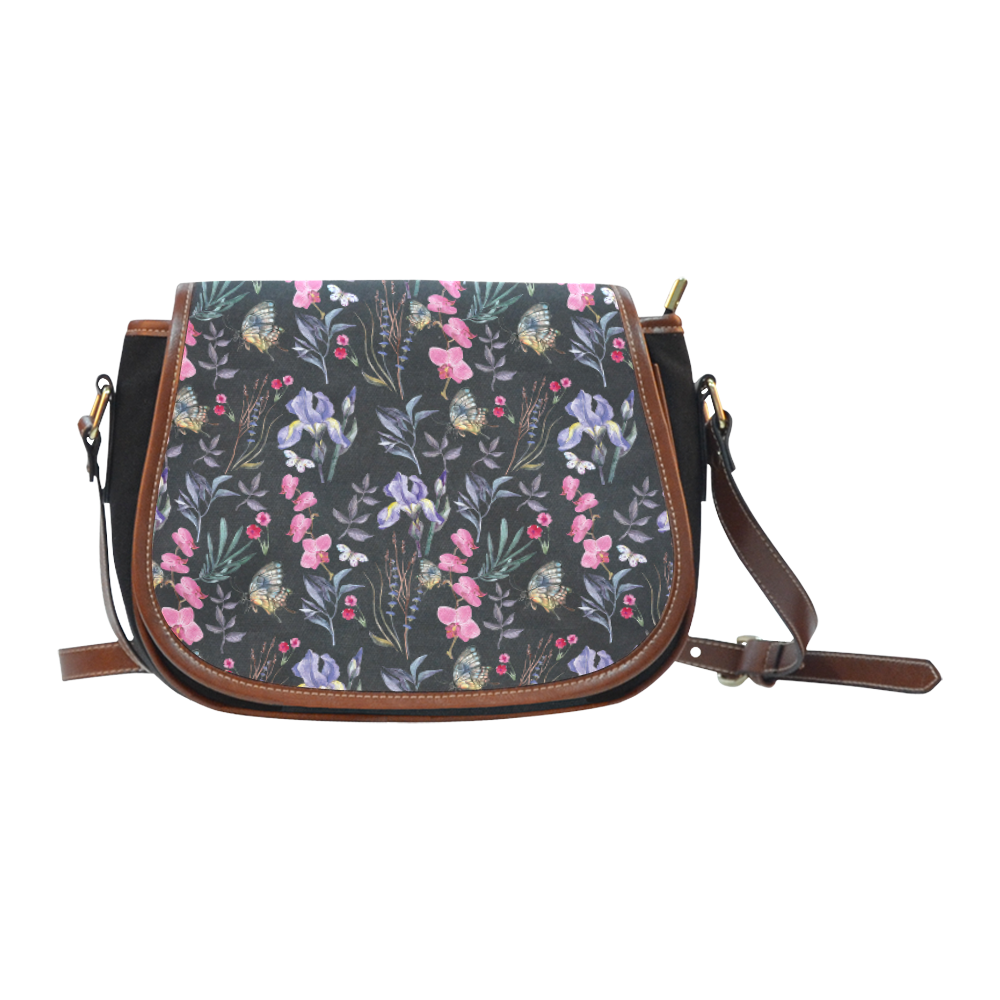Wildflowers I Saddle Bag/Small (Model 1649)(Flap Customization)