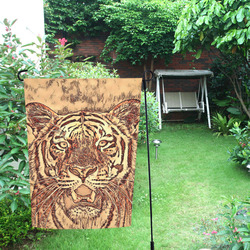 Animal ArtStudio Amazing Tiger by JamColors 3 Garden Flag 12‘’x18‘’（Without Flagpole）