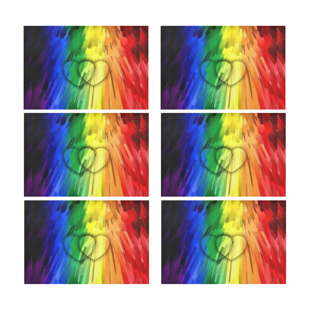Pride Color by Nico Bielow Placemat 12’’ x 18’’ (Set of 6)