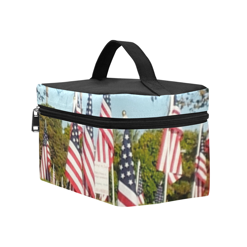 USA Flag Day by Martina Webster Cosmetic Bag/Large (Model 1658)