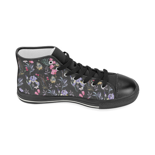 Wildflowers I Women's Classic High Top Canvas Shoes (Model 017)