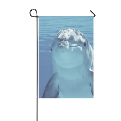 cute dolphin by JamColors Garden Flag 12‘’x18‘’（Without Flagpole）