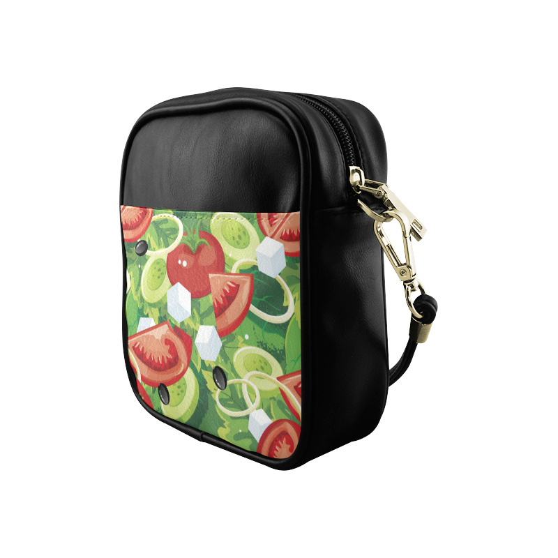 Fruits and Vegetables Food Pattern Sling Bag (Model 1627)